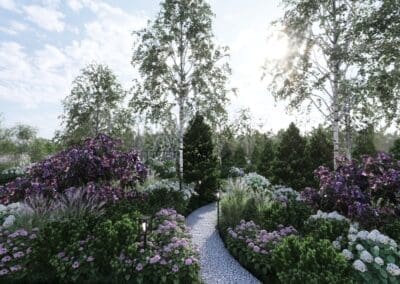 Radzymin – ogród przy sali weselnej